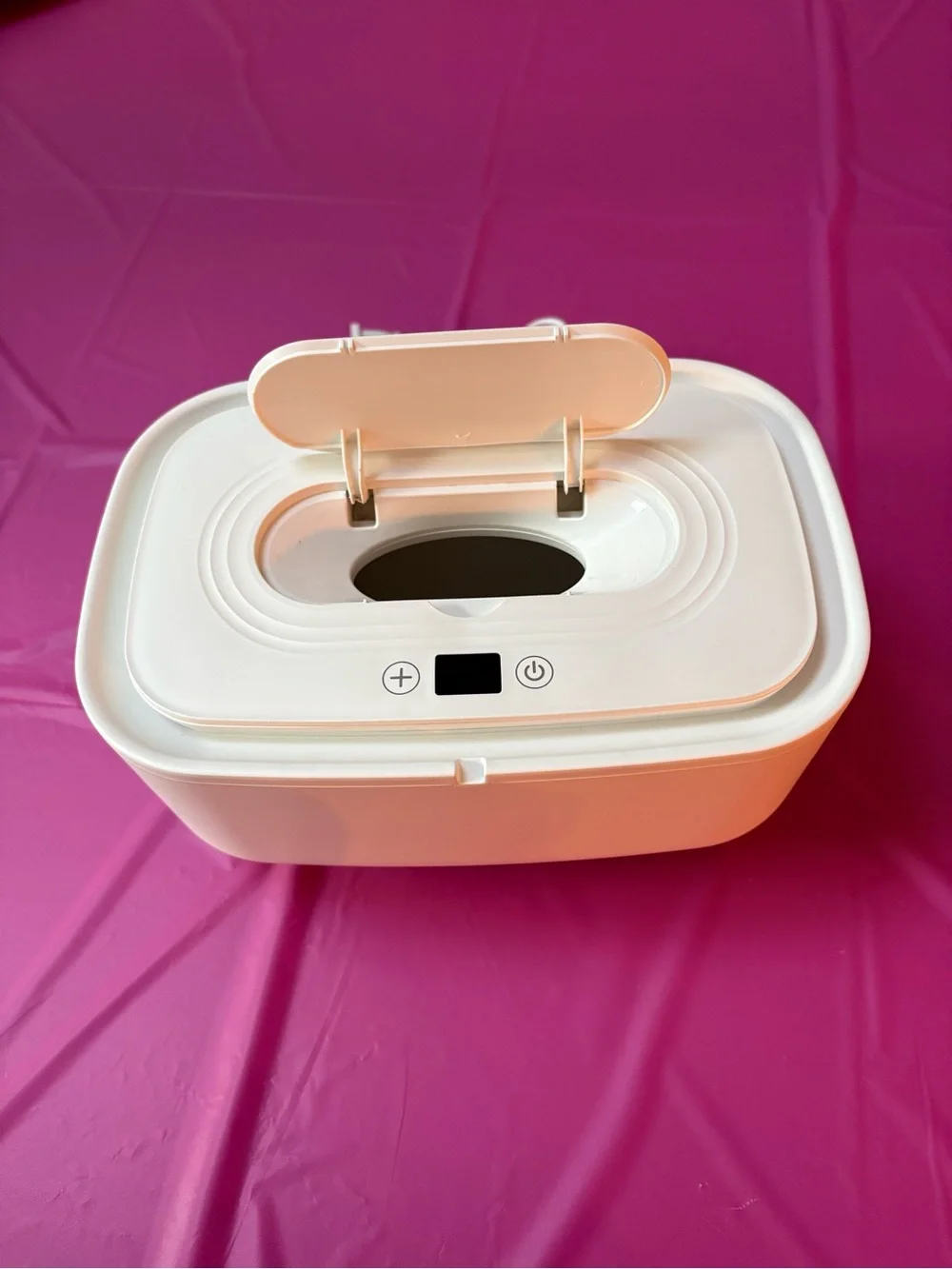 Compact Electric Baby Wipes warmer in white
